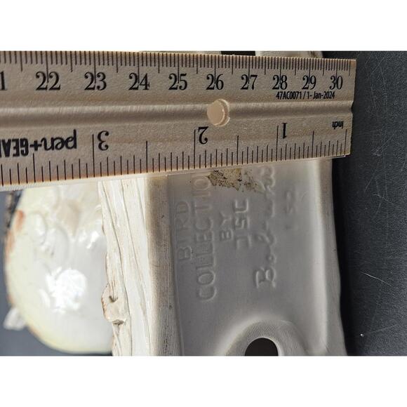 2 Mid Century Kitsch Ceramic Bobwhite Grouse Bird Figures JSC Malsons NY Label - Picture 15 of 15